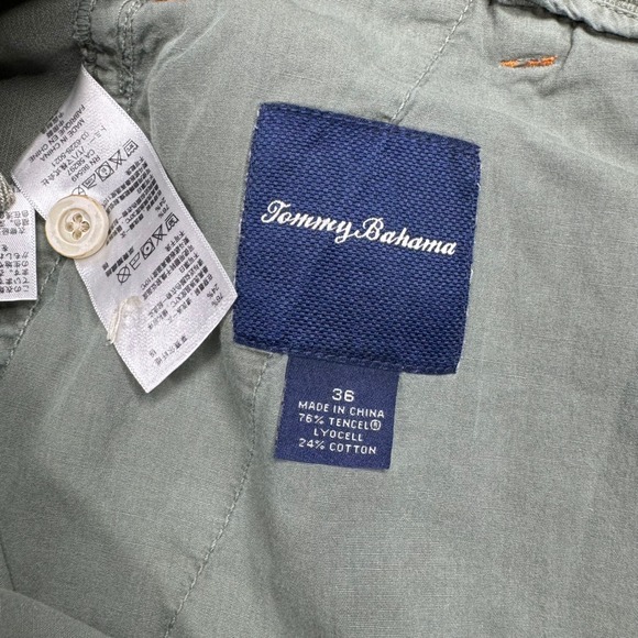 Tommy Bahama‎ RELAX Cargo Shorts Mens 38" Waist OD Green Cotton Blend Casualt - Picture 4 of 6